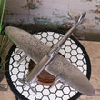 Vintage Spitfire Model Metal on Wooden Base