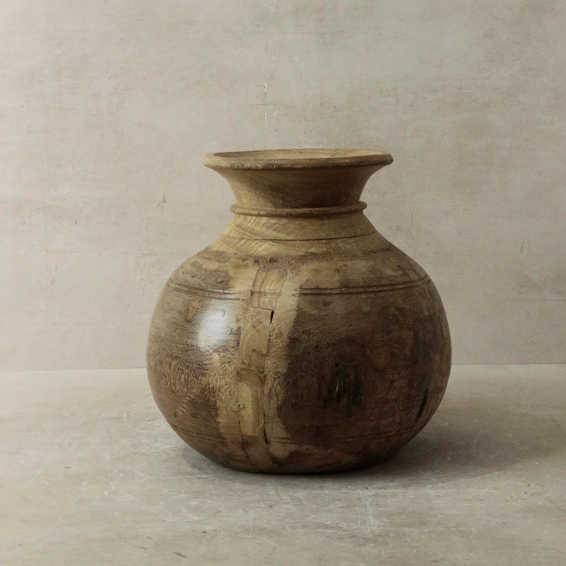 Vintage Teak Vase - 57.3