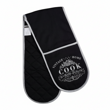 Vintage Home Black Double Oven Glove