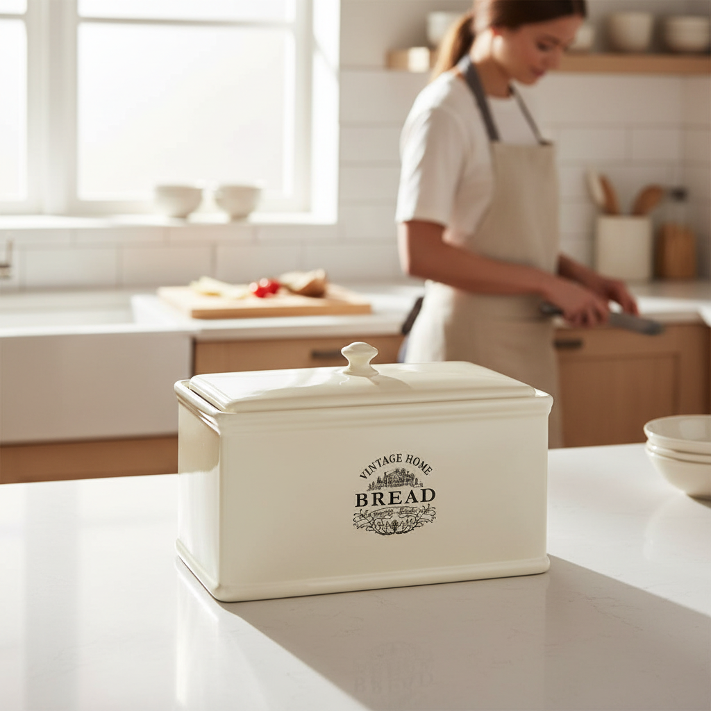 Vintage Home Cream Bread Crock