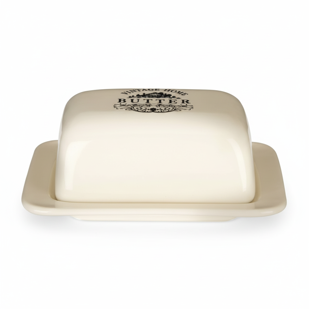 Vintage Home Cream Butter Dish