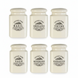 Vintage Home Set Of Six Cream Spice Jars