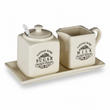 Vintage Home Square Cream Sugar And Milk Set