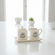 Vintage Home Square Cream Sugar And Milk Set