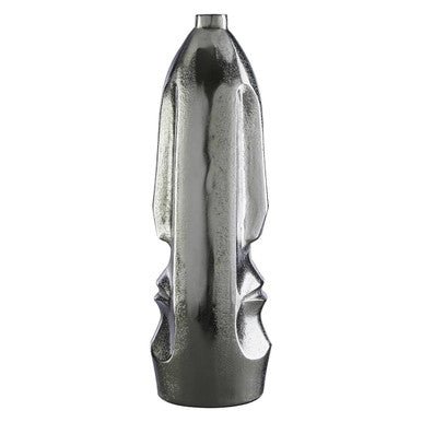 Viso Small Silver Finish Tall Vase