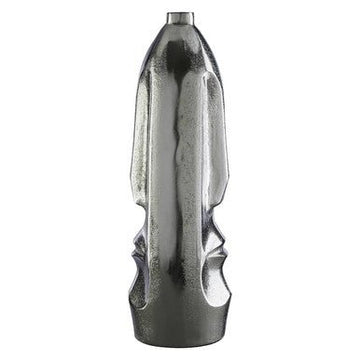 Viso Small Silver Finish Tall Vase