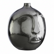 Viso Large Silver Finish Round Vase