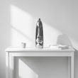 Viso Silver Finish Large Tall Vase