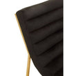 Vogue Black and Gold Lounge Chair