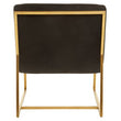 Vogue Black and Gold Lounge Chair