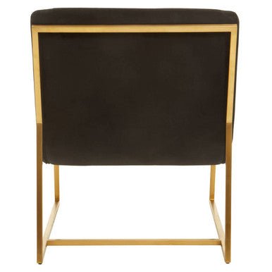 Vogue Black and Gold Lounge Chair