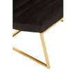 Vogue Black and Gold Lounge Chair
