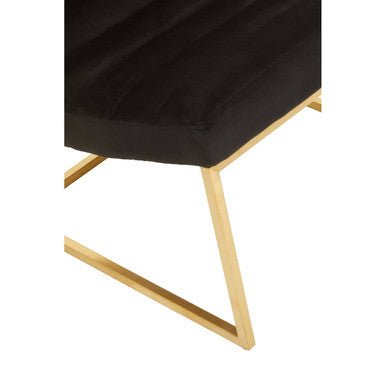 Vogue Black and Gold Lounge Chair