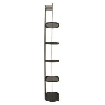Vogue Five Tier Black Shelf Unit