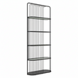 Vogue Five Tier Black Shelf Unit