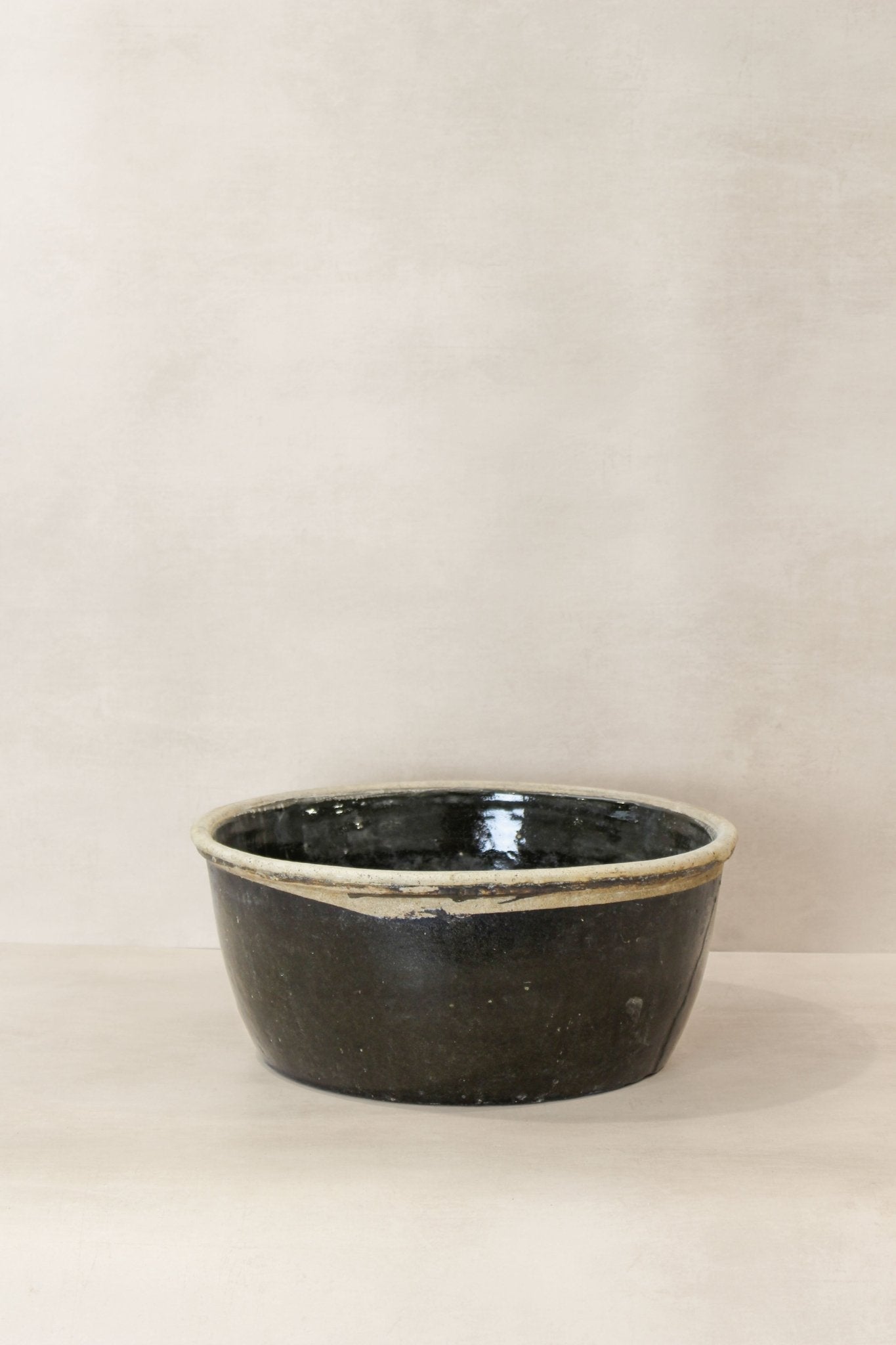 Wabi Sabi Antique Dark Glazed Terracotta Bowl - ODB 02