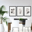 Wall Art Canvas Grey French Country Botanical Floral wall art displayed on a wall in a styled room — view 4