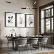 Wall Art Canvas Grey French Country Botanical Floral wall art displayed on a wall in a styled room — view 7