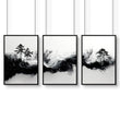 Wall Art Canvas Prints | Set of 3 Asian Inspired Wall art Prints
