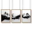 Wall Art Canvas Prints | Set of 3 Asian Inspired Wall art Prints
