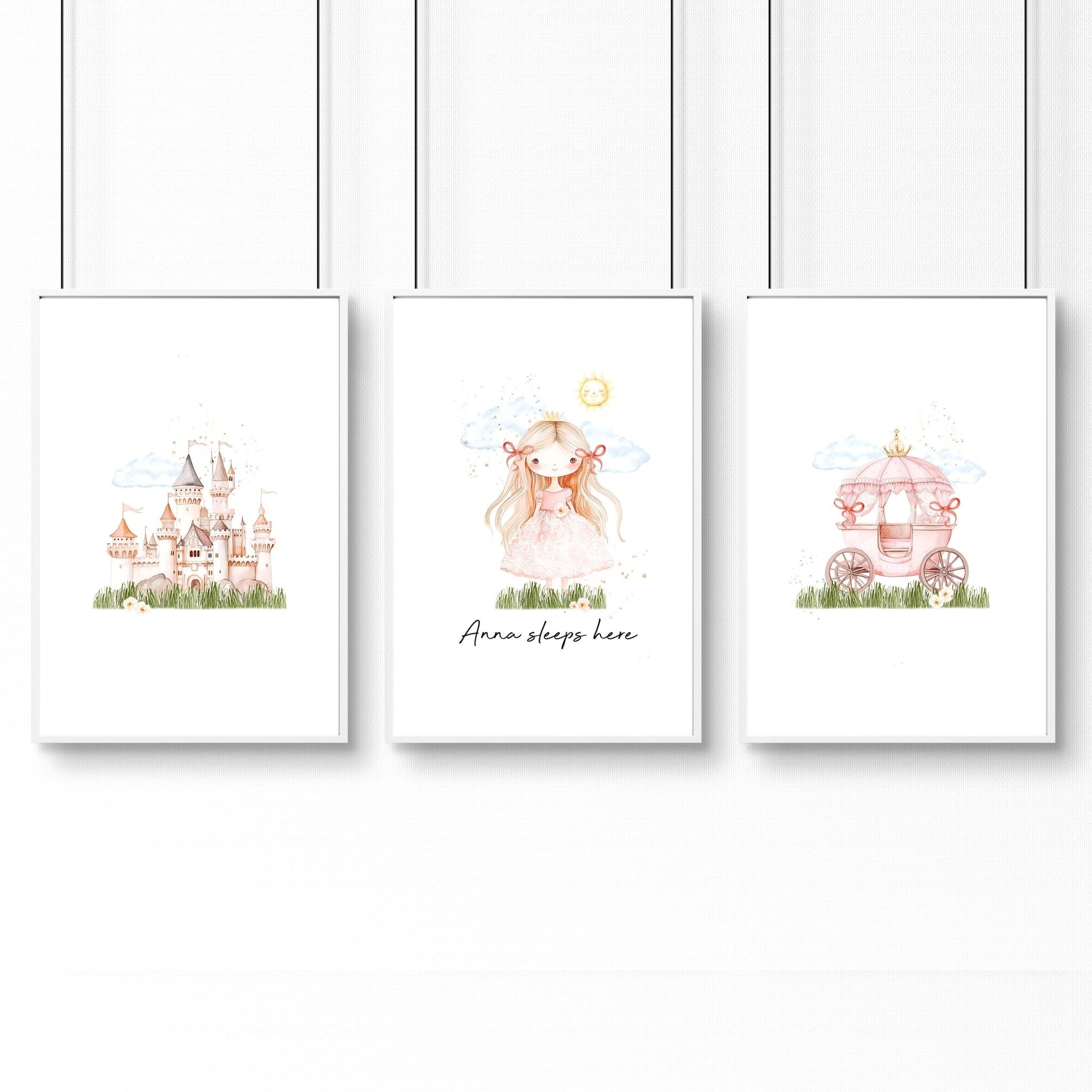 Wall Art Childrens Room | Set of 3 wall art prints