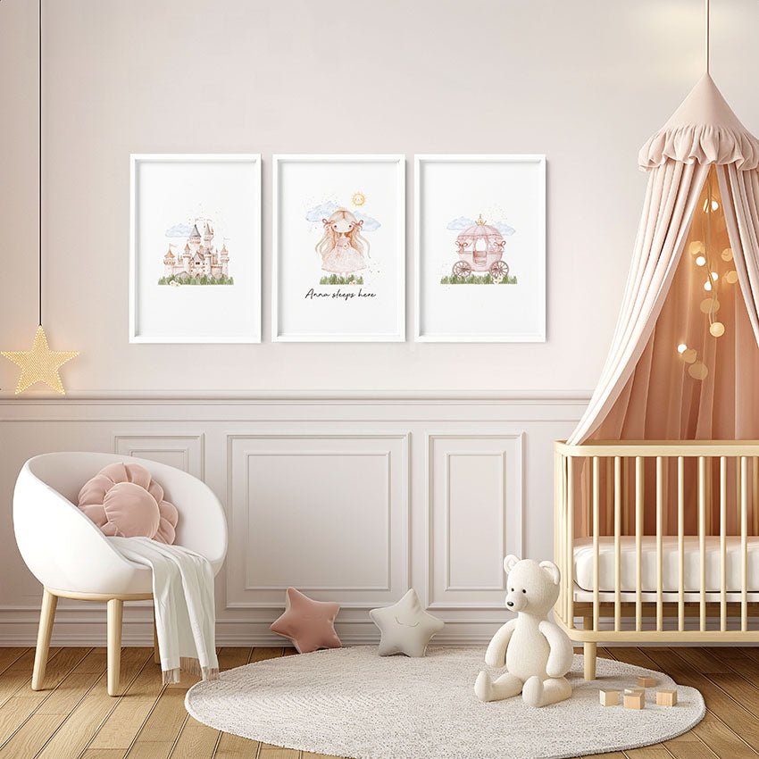 Wall Art Childrens Room | Set of 3 wall art prints