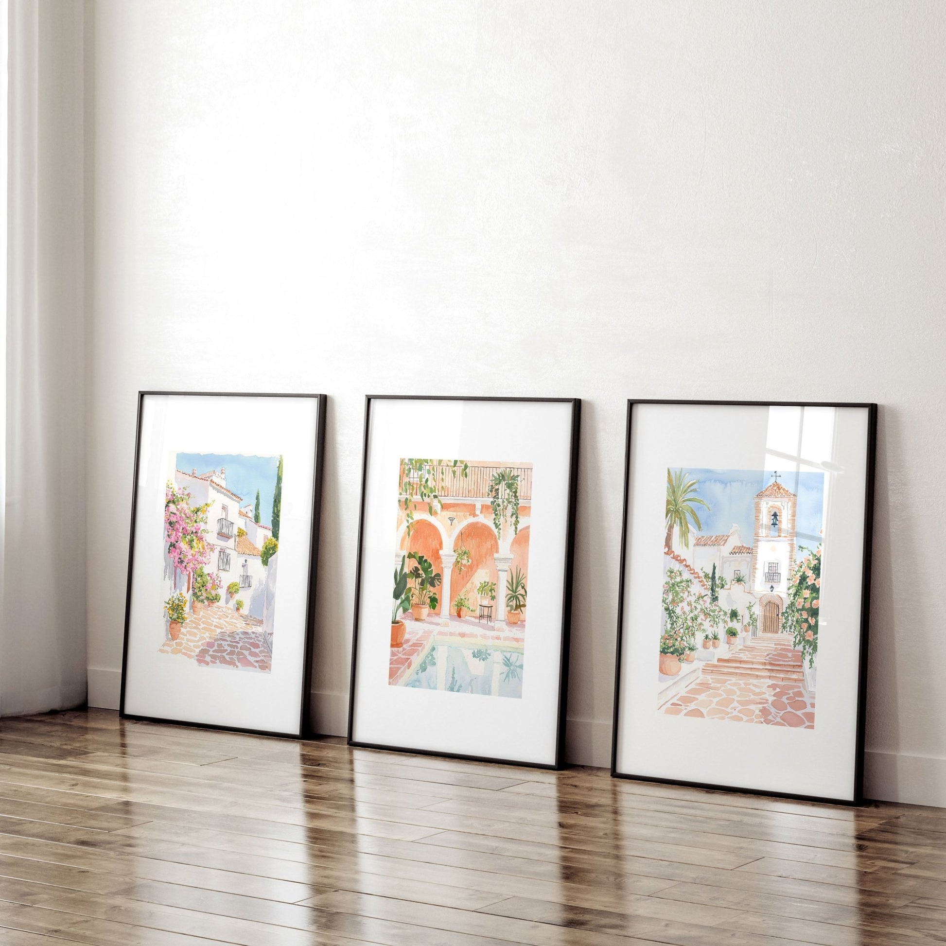 Wall Art Decor Living Room | Set of 3 Beach Decor Wall art Prints