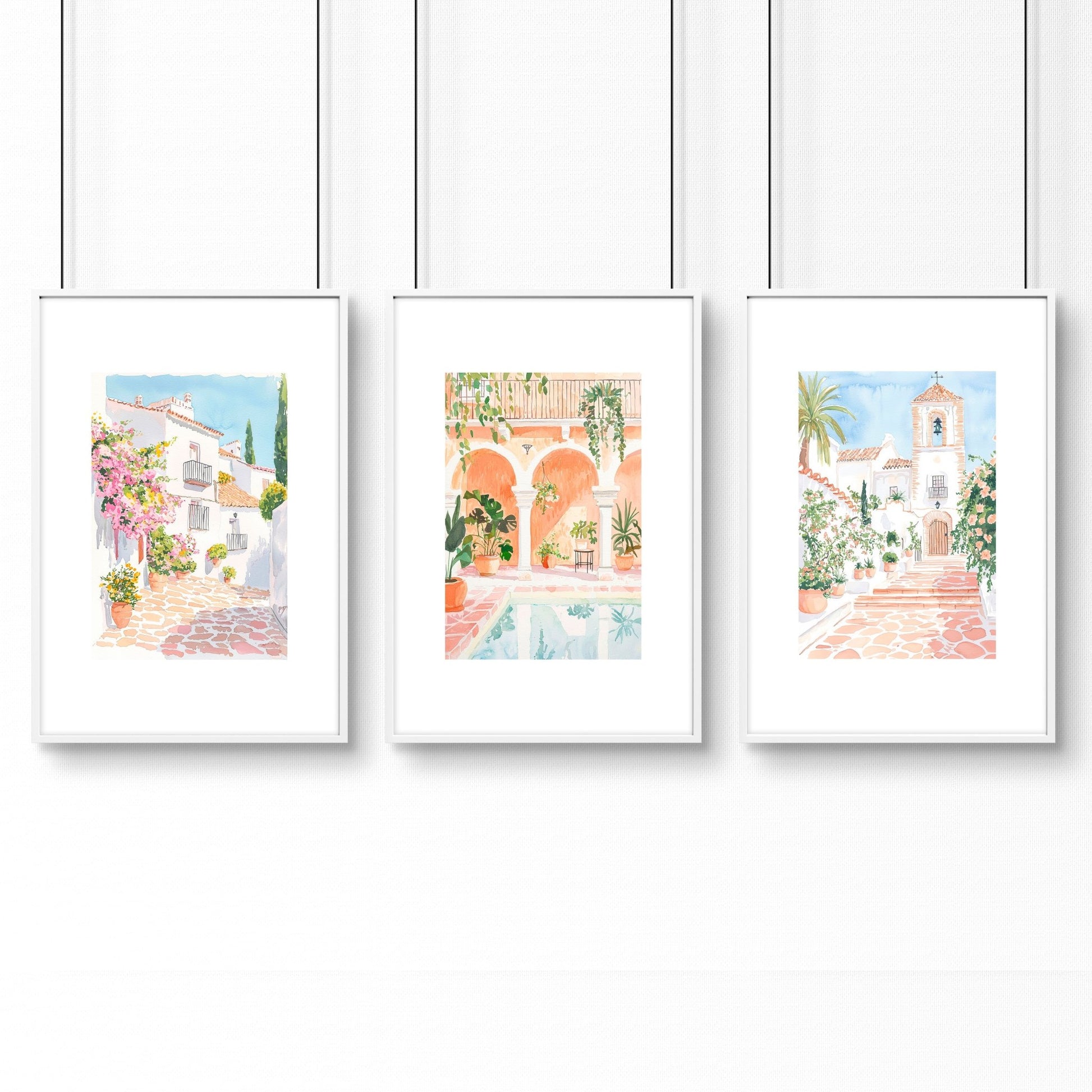 Wall Art Decor Living Room | Set of 3 Beach Decor Wall art Prints