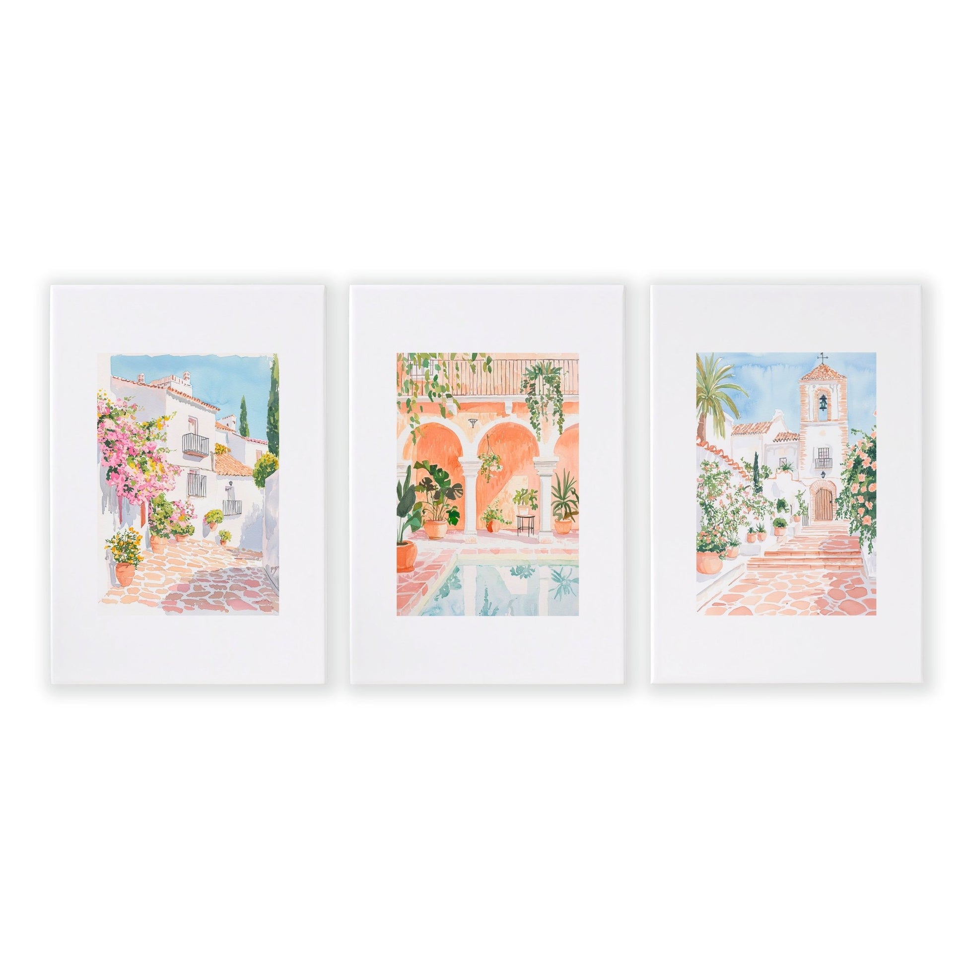 Wall Art Decor Living Room | Set of 3 Beach Decor Wall art Prints