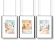 Wall Art Decor Living Room | Set of 3 Beach Decor Wall art Prints