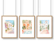 Wall Art Decor Living Room | Set of 3 Beach Decor Wall art Prints