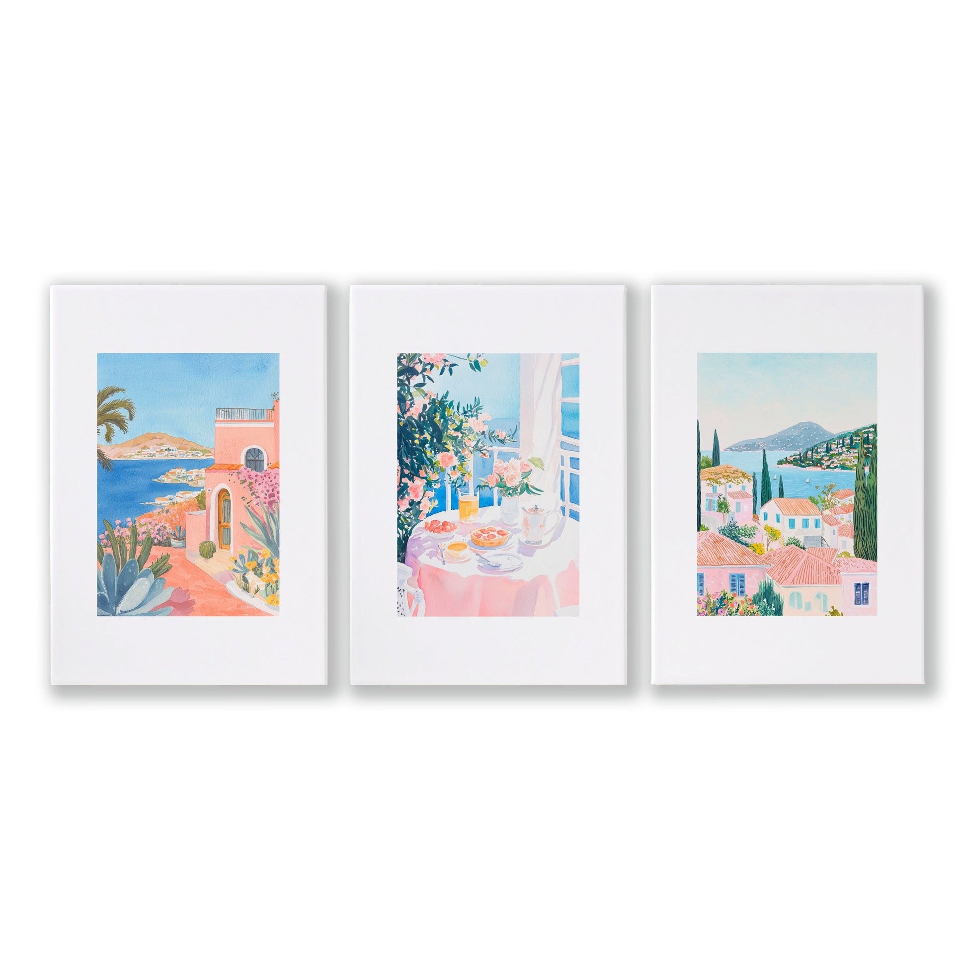Wall Art Extra Large | Set of 3 Beach Decor Wall art Prints