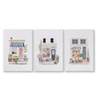 Wall Art Flowers Cottage Flower Shop Watercolour wall art as a wrapped canvas