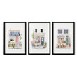 Wall Art Flowers Cottage Flower Shop Watercolour Prints | Set of 3