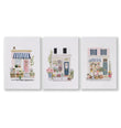 Wall Art Flowers Cottage Flower Shop Watercolour Prints | Set of 3
