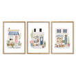 Wall Art Flowers Cottage Flower Shop Watercolour Prints | Set of 3