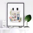 Wall Art Flowers Cottage Flower Shop Watercolour wall art — piece 2 of 3 in the set
