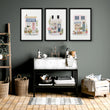 Wall Art Flowers Cottage Flower Shop Watercolour wall art displayed on a wall in a styled room — view 10