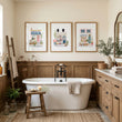 Wall Art Flowers Cottage Flower Shop Watercolour wall art displayed on a wall in a styled room — view 9
