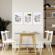 Wall Art for a Dining Room | Mediterranean Coastal Watercolour 