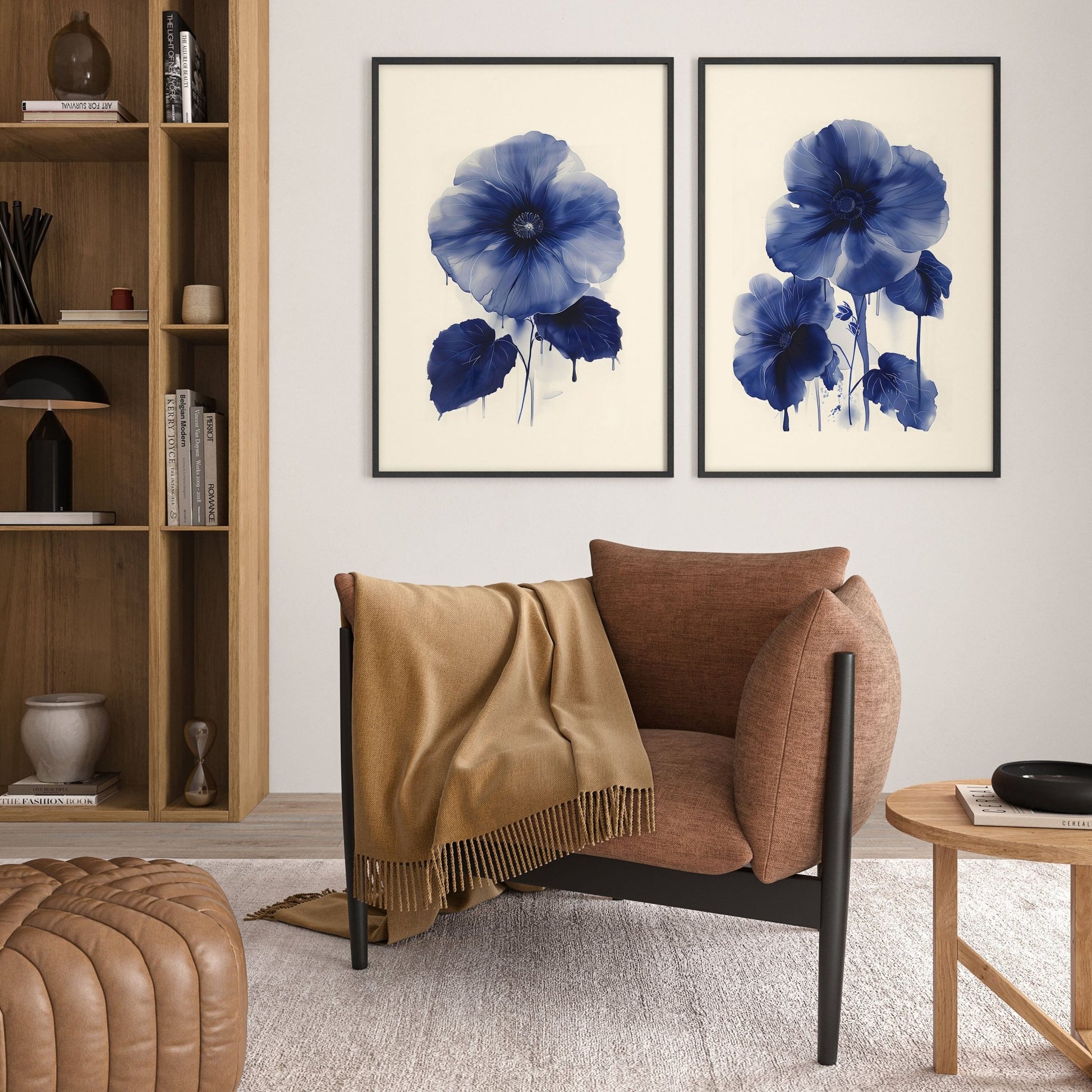 Wall Art For Hallways | Set of 2 Botanical Wall art Prints