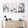 Wall Art For Living Room Large | Set of 3 Chinoiserie Wall art Prints