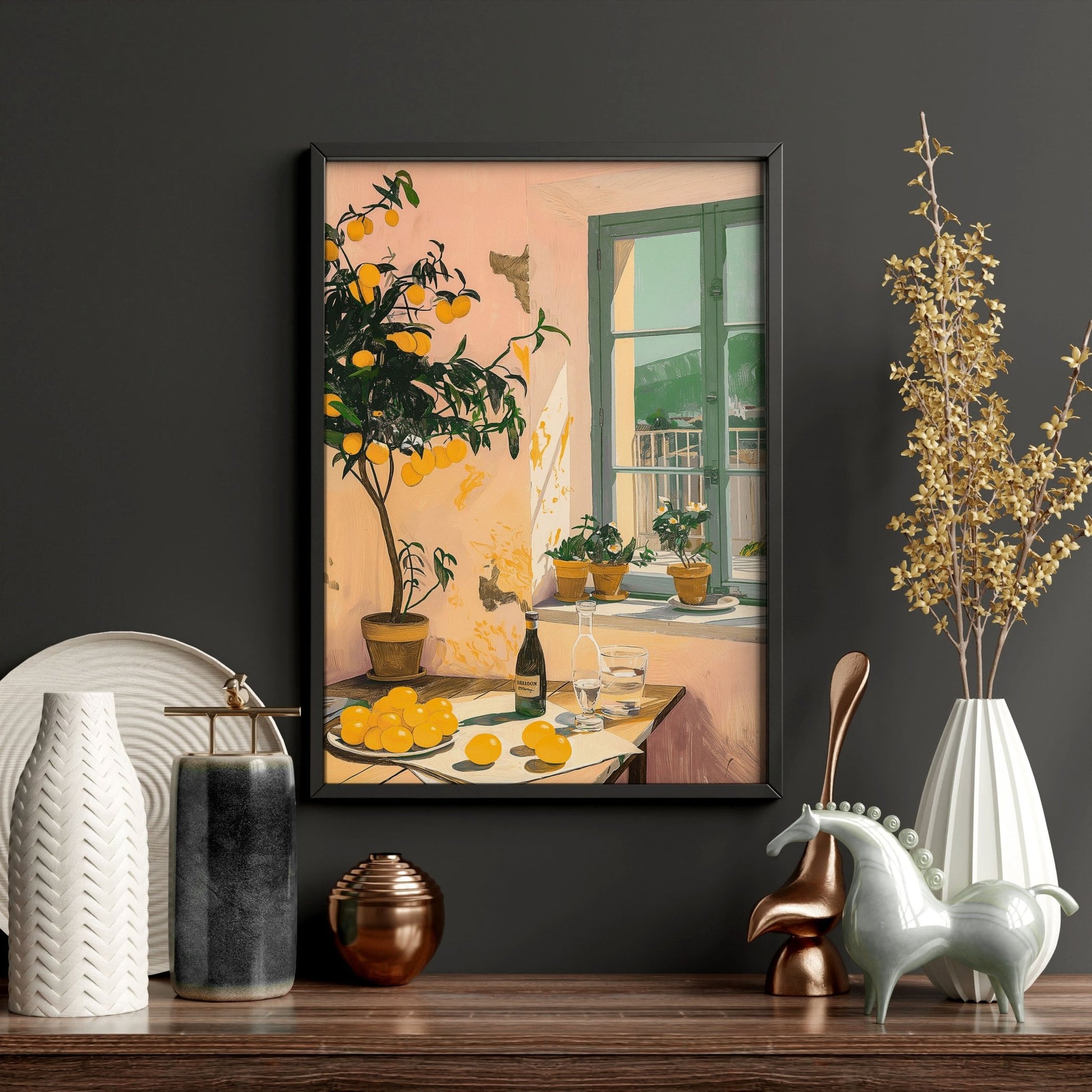 Wall Art For Living Room Modern | Set of 3 Italian Lifestyle Wall art Prints