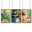 Wall Art For Living Room Modern | Set of 3 Italian Lifestyle Wall art Prints