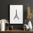 Wall Art Framed For Living Room | Set of 3 Paris Landmarks Wall art Prints