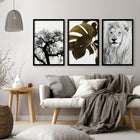 Wall Art Ideas For Living Room | Set of 3 African Wildlife Wall art Prints