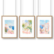 Wall Art In Three Pieces | Set of 3 Beach Decor Wall art Prints
