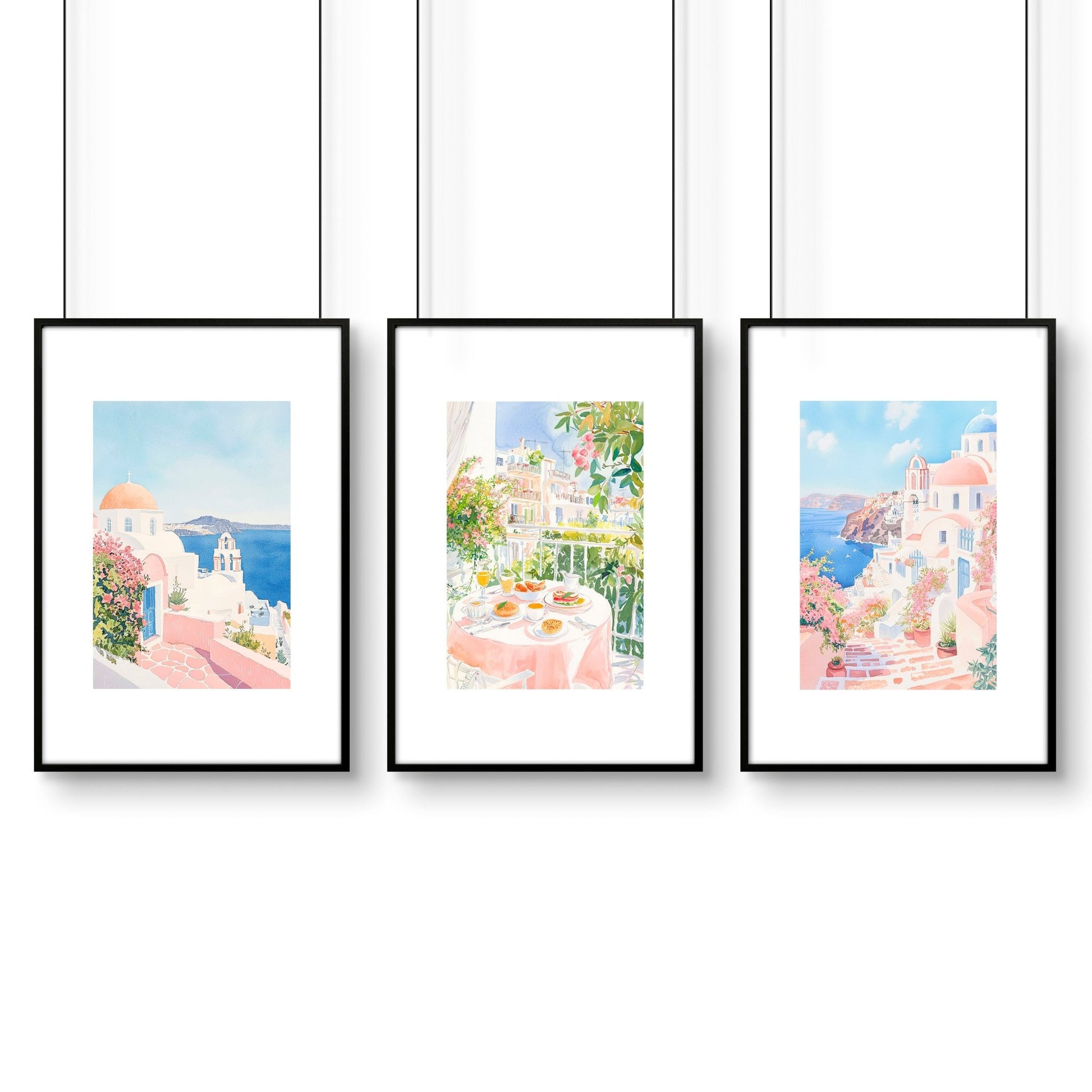 Wall Art In Three Pieces | Set of 3 Beach Decor Wall art Prints
