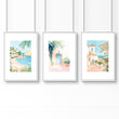 Wall Art Large Framed | Set of 3 Beach Decor Wall art Prints