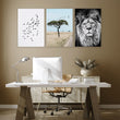 Wall Art Large Prints | Set of 3 African Wildlife Wall art Prints